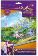 Zabawki kreatywne - UNICORN ACADEMY Reusable Sticker set - Create your scene - 2 scenes included - miniaturka - grafika 1
