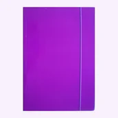 Teczki i skoroszyty - Teczka A4 z gumką błyszcząca fioletowa - Ziemia Obiecana - miniaturka - grafika 1