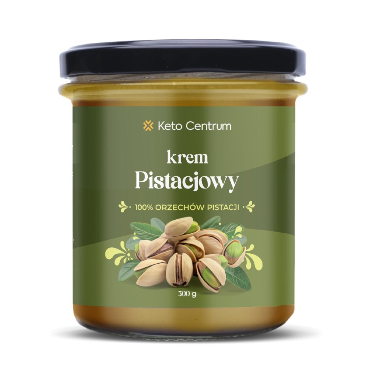 Krem pistacjowy 100% bez dodatku cukru – 300 g Naturalna pasta z pistacji 100% orzechów Bez oleju palmowego Keto Low carb