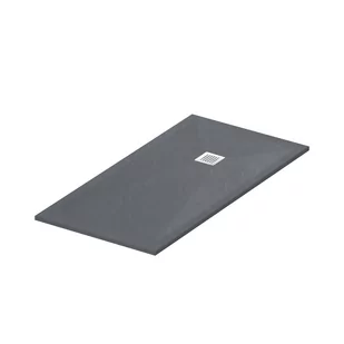 Balneo Stone Tray brodzik prostokątny 110x80 cm kompozytowy ciemnoszary STFDG8011025 - Brodziki prysznicowe - miniaturka - grafika 1