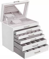 Pudełka i szkatułki - Lux Kuferek Szkatułka Na Biżuterię Organizer Xl Sn - miniaturka - grafika 1