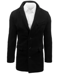 Płaszcz męski czarny Dstreet CX0380 - Płaszcze męskie - miniaturka - grafika 1