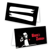 Kartki okolicznościowe i zaproszenia - Winietki na Stół na Imprezę Mnie nie odmówisz - 10 sztuk - miniaturka - grafika 1