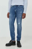 Spodnie męskie - Pepe Jeans jeansy męskie kolor niebieski - miniaturka - grafika 1