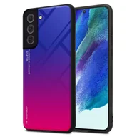 Etui i futerały do telefonów - Pokrowiec Do Samsung Galaxy S22 Etui w FIOLETOWO - CZERWONY TPU Obudowa Case Cover Plecki Ochronny Cadorabo - miniaturka - grafika 1