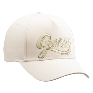 Damska Czapka z daszkiem GUESS CLAUDIE CAP W4YZ00WEGD0-G1E0 – Beżowy - Czapki damskie - miniaturka - grafika 1