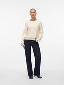 Swetry damskie - Vero Moda Sweter w kolorze kremowym - miniaturka - grafika 1