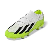 Piłka nożna - adidas Unisex X Crazyfast.3 buty piłkarskie dla dzieci (mocne podłoże), Ftwr biały rdzeń czarny klarowna cytryna, 38 EU - miniaturka - grafika 1