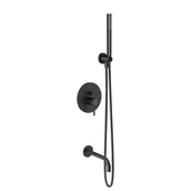 Zestawy prysznicowe - System wannowy podtynkowy grafit szczotkowany Simplon Omnires - miniaturka - grafika 1