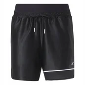 Spodenki damskie - REEBOK - SPODENKI DRESOWE DAMSKIE - CL BBALL SHORT HZ6980 czarne - Reebok - miniaturka - grafika 1