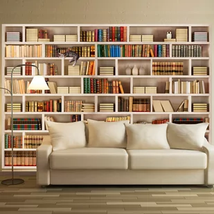 Fototapeta samoprzylepna - Domowa biblioteczka (rozmiar 98x70) - Fototapety - miniaturka - grafika 1