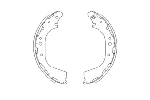 Zestaw szczęk hamulcowych Kavo Parts KBS-7411 - Układ hamulcowy - akcesoria - miniaturka - grafika 1