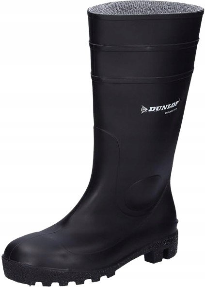 DUNLOP CZARNE WYSOKIE KALOSZE WODOODPORNE Z GUMY 40 1JŁA