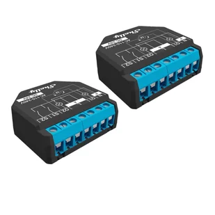 Shelly Plus 2PM Mądry przełącznik 2P Czarny, Niebieski - Inne akcesoria elektryczne - miniaturka - grafika 1