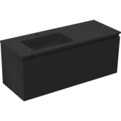 Szafki łazienkowe - Mexen Orio szafka łazienkowa 120 cm z umywalką Otis lewą, 1S, 1D, czarna mat - 91A13-12047-3-BBFF71-W18L71 - miniaturka - grafika 1