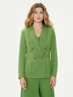Marynarki i żakiety damskie - United Colors Of Benetton Marynarka 27OZDW025 Zielony Regular Fit - miniaturka - grafika 1