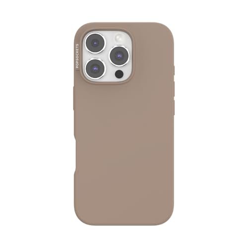 PopSockets Etui na iPhone'a 16 Pro kompatybilne z MagSafe, etui na telefon iPhone 16 Pro, kompatybilne z bezprzewodowym ładowaniem, tylko etui - Latte
