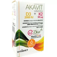 Witaminy i minerały - Akavit witamina D3 2000 IU + K2 50 µg 29,4 ml - miniaturka - grafika 1