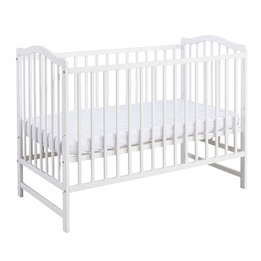 Łóżeczko drewniane Paris z barierką 60 x 120 cm