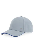 Czapki i chusty sportowe męskie - Tommy Hilfiger Czapka z daszkiem Th Corp Flannel 6 Panel Cap AM0AM13164 Szary - miniaturka - grafika 1