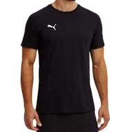Koszulki sportowe męskie - Koszulka męska sportowa czarna logo PUMA - miniaturka - grafika 1