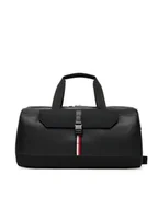 Torby podróżne - Tommy Hilfiger Torba Th Foundation Duffle AM0AM13481 Czarny - miniaturka - grafika 1