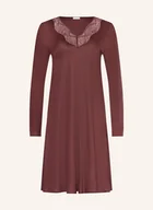 Bielizna nocna - Hanro Koszula Nocna Lilith braun - miniaturka - grafika 1