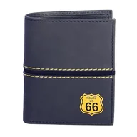 Portfele - ROUTE 66 - Portfele męskie - Portfel męski z portmonetką - Portfel na karty męskie - Skórzany portfel z RFID męski portfel z RFID idealny na prezent dla mężczyzn - Portfel męski skórzany, Louis, - miniaturka - grafika 1