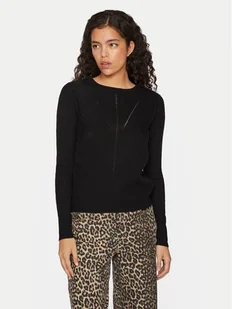 Vila Sweter Olina 14098889 Czarny Regular Fit - Swetry damskie - miniaturka - grafika 1