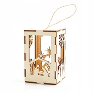 Bombki - Latarenka Lampion Adwentowy Drewniany Roraty Led - miniaturka - grafika 1