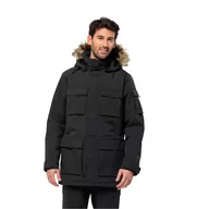 Kurtki męskie - Męska parka Jack Wolfskin GLACIER CANYON PARKA black - XXXL - miniaturka - grafika 1