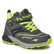 Buty dla chłopców - Trzewiki KangaRoos K-HK Teak Mid EV RTX 18943-000-2014 Steel Grey/Lime - miniaturka - grafika 1