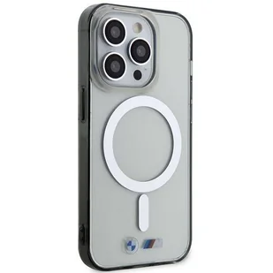 Etui BMW BMHMP14XHCRS iPhone 14 Pro Max 6.7" transparent hardcase Silver Ring MagSafe - Etui i futerały do telefonów - miniaturka - grafika 3