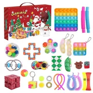Ozdoby bożonarodzeniowe - Zhiyi Świąteczny kalendarz adwentowy Prezent Fidget Zabawki Zestaw antystresowy Stress Relief Zabawka Blind Box - miniaturka - grafika 1