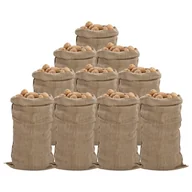 Plecaki - vidaXL Worki jutowe, 10 szt., 65x135 cm, 100% juta, 340 g/m² - miniaturka - grafika 1