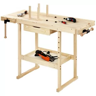 Drewniany stół roboczy 83 cm - Skrzynki i torby narzędziowe - miniaturka - grafika 1