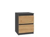 Szafki nocne - Szafka nocna M2 30x30xH40 antracyt/artisan - miniaturka - grafika 1