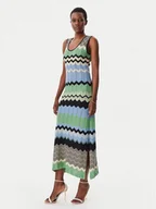 Sukienki - Lola Casademunt by Maite Sukienka dzianinowa MS2516005 Kolorowy Regular Fit - miniaturka - grafika 1