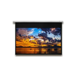DELUXX Advanced Cyber Polaro 295 x 166 cm ekran elektryczny Matte White 16:9 (133") z serii Exclusive - Ekrany projekcyjne - miniaturka - grafika 1