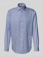 Koszule męskie - Koszula biznesowa o kroju regular fit z kołnierzykiem typu kent - miniaturka - grafika 1