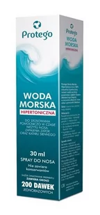 SALVUM PROTEGO Woda Morska Hipertoniczna spray do nosa, 30ml - Przeziębienie i grypa - miniaturka - grafika 1