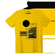 Odzież do sportów motorowych - T-shirt koszulka Mitsubishi 3000GT żółta-XXL - miniaturka - grafika 1