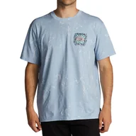 Koszulki męskie - Męska Koszulka z krótkim rękawem BILLABONG BOXED IN TEES ABYZT01738-WBL – Niebieski - miniaturka - grafika 1