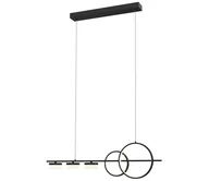 Lampy sufitowe - Wofi 7030-502 - LED Żyrandol ściemnialny na lince MESSINA LED/40W/230V czarne - miniaturka - grafika 1