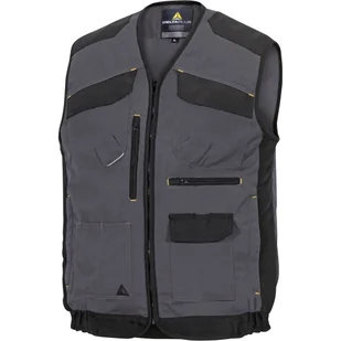 Delta Plus Kamizelka mach Spirit z 60% bawełny i 40% poliestru - 270 G/M2 kolor szaro-czarny rozmiar L M5Gi2GNGT M5Gi2GNGT - Odzież robocza - miniaturka - grafika 1