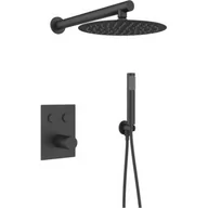 Deszczownice - Sea-Horse Deszczownia Podtynkowa Sea-Horse Ove Black czarny mat BJV309B - miniaturka - grafika 1