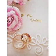 Albumy fotograficzne - FANDY Album samoprzylepny 22,5x28 cm 40 stron ślubny Ring 1 - miniaturka - grafika 1