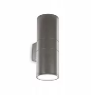 Lampy ogrodowe - Ideal Lux Kinkiet zewnętrzny GUN AP2 BIG antracyt 236858 236858/IL - miniaturka - grafika 1