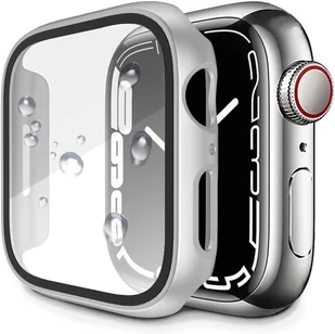 ETUI APPLE IWATCH SERII 7 41MM SREBRNA RAMKA OCHRONA EKRANU WYTRZYMAŁE - Akcesoria do smartwatchy - miniaturka - grafika 1