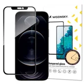 Szkła hartowane na telefon - Wozinsky Super wytrzymałe szkło hartowane Full Glue na cały ekran z ramką Case Friendly iPhone 13 Pro / iPhone 13 - miniaturka - grafika 1